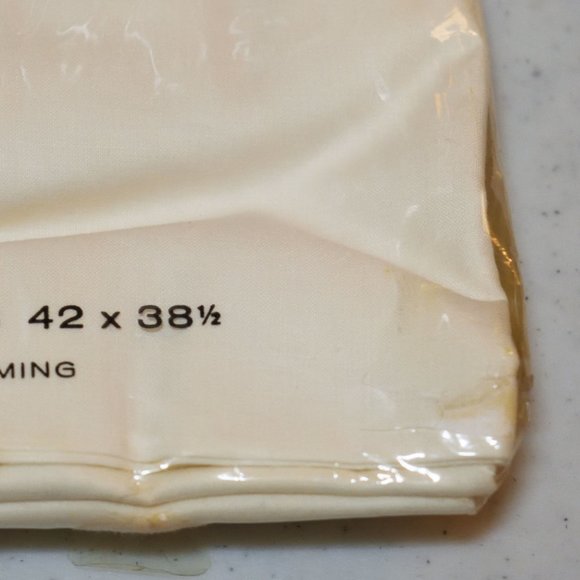 NWD Vtg Stevens Beauticale Cotton 200 Thread (2) Cream Pillow Cases 42 x 38.5 - Picture 9 of 11
